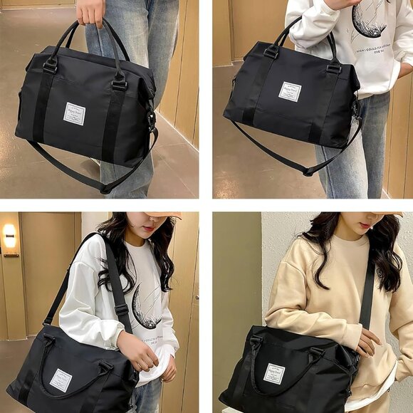 Travel Duffle Bag Weekender Overnight Bag Gym Tote with Dry and Wet Separated Po - Picture 2 of 7